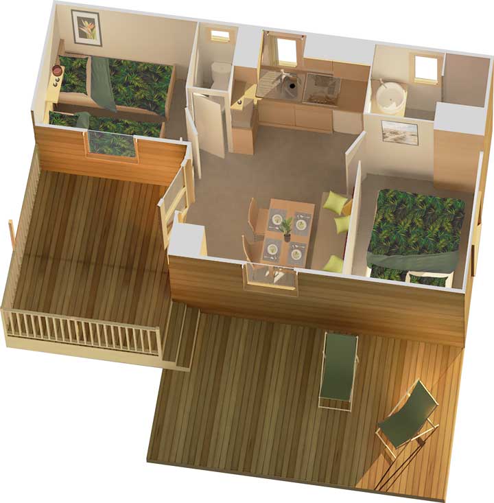 Plan 4p Mobile home Agreable